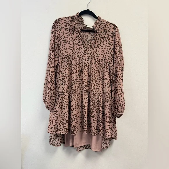 By Together | Dresses | By Together Pink And Black Midi Dress | Poshmark